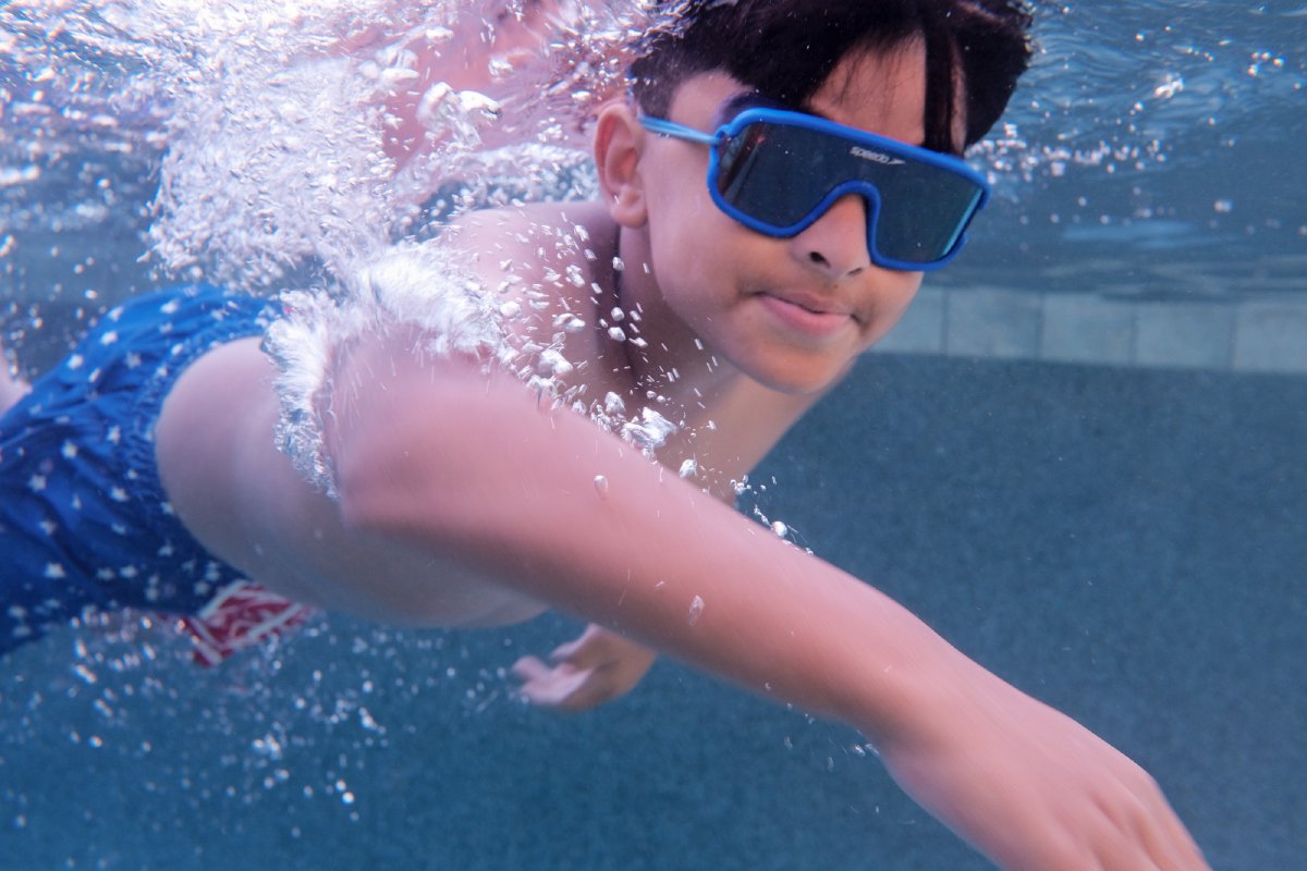 July 4th Underwater - Pool Day with My Kids — frame 1 of 9
