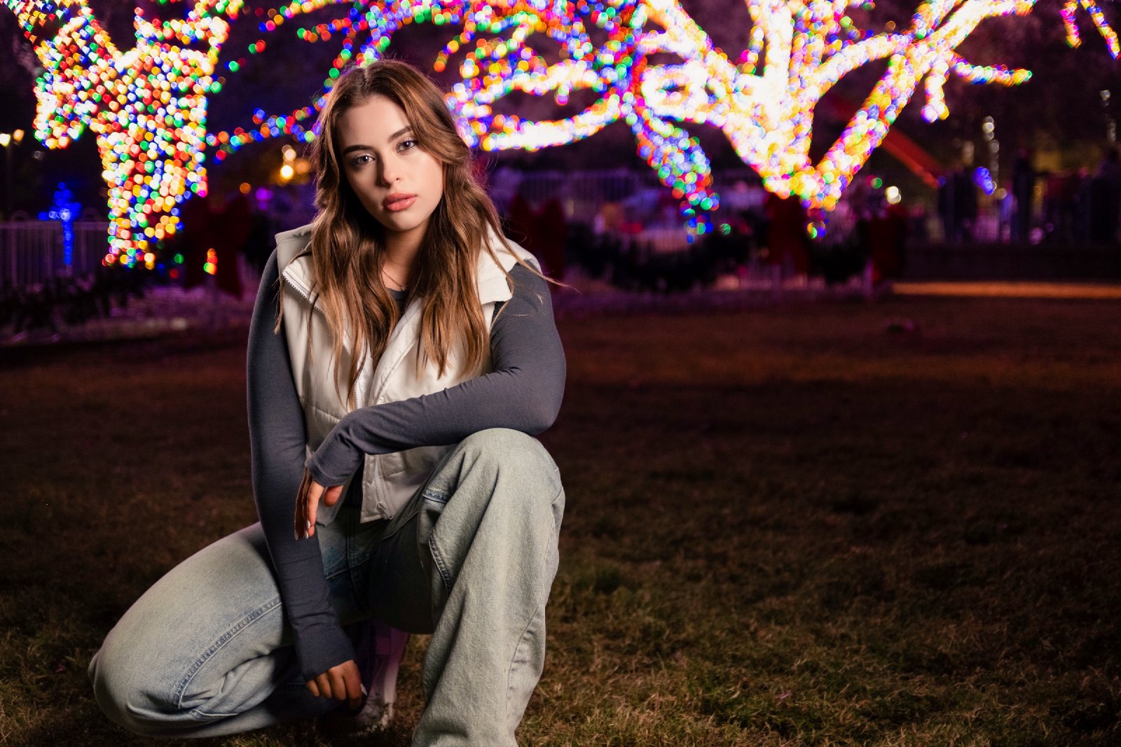 Morgan - Night Portrait Session at Vitruvian Park
