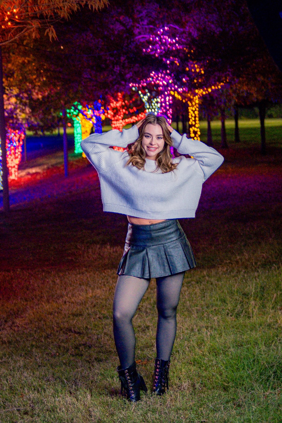 Morgan - Night Portrait Session at Vitruvian Park — frame 1 of 10