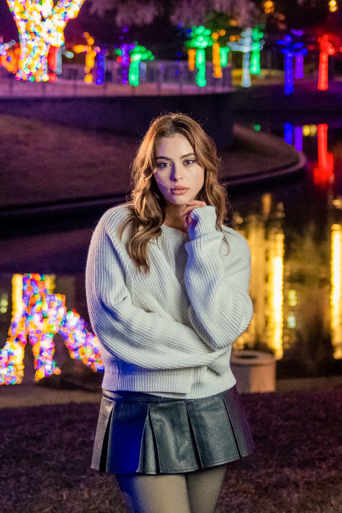 Morgan - Night Portrait Session at Vitruvian Park — frame 4 of 10