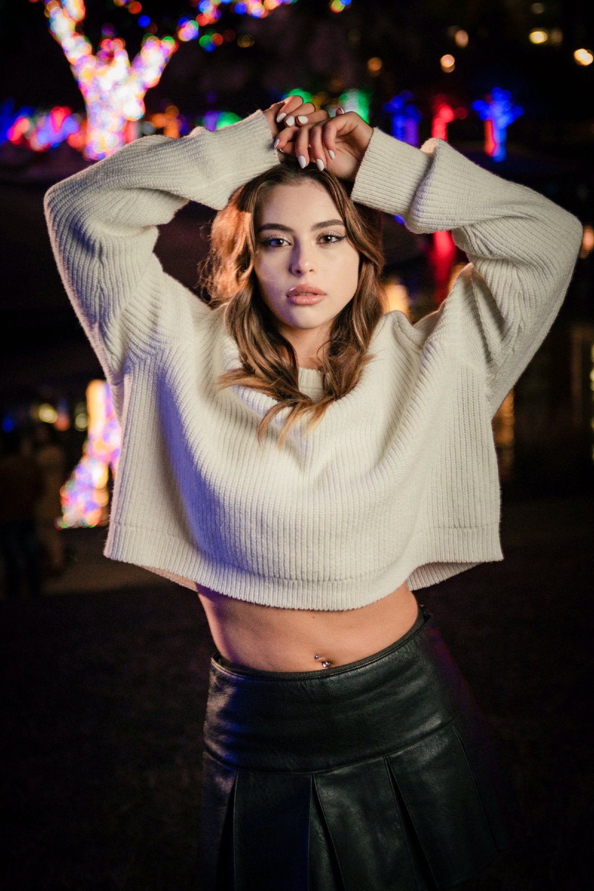 Morgan - Night Portrait Session at Vitruvian Park — frame 6 of 10