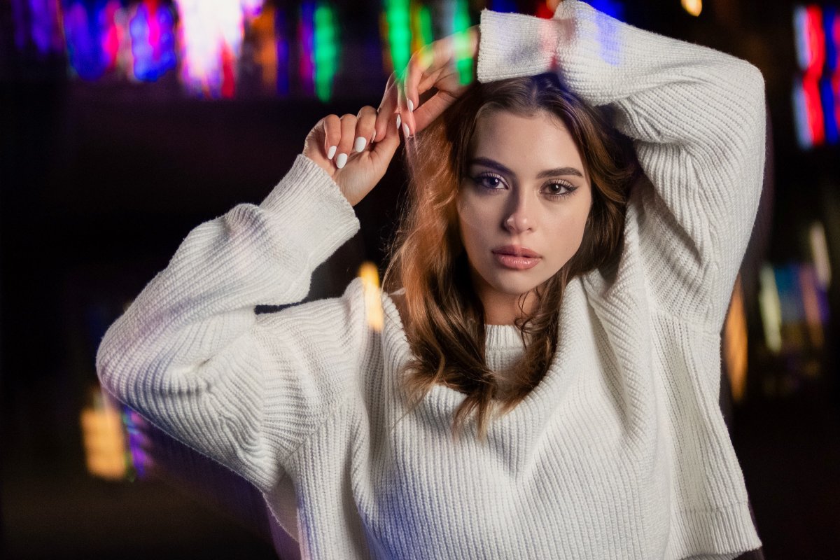 Morgan - Night Portrait Session at Vitruvian Park — frame 7 of 10