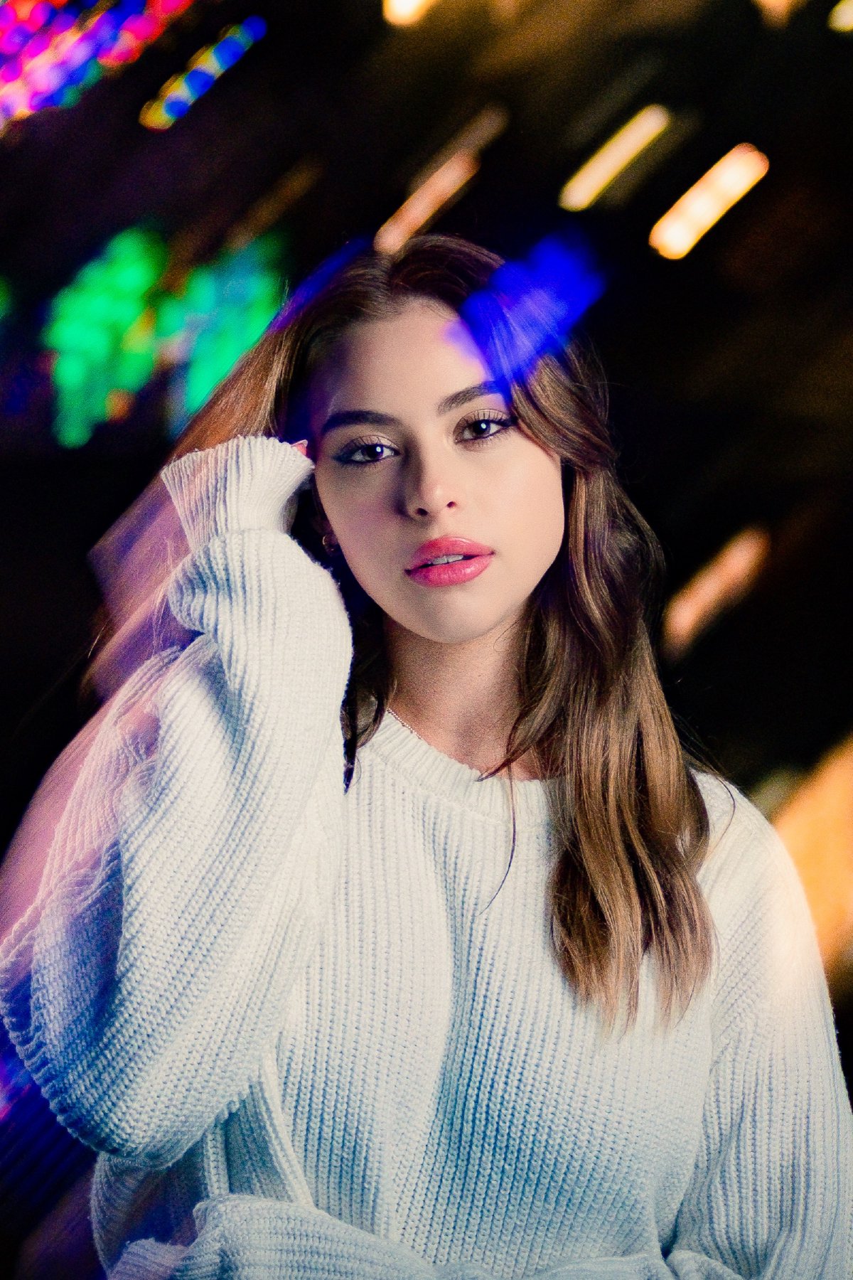 Morgan - Night Portrait Session at Vitruvian Park — frame 8 of 10