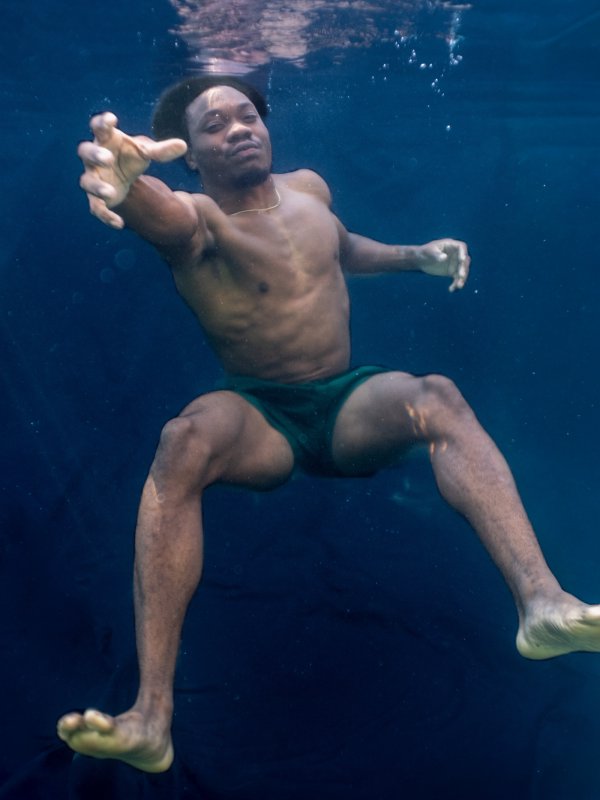 Underwater portrait