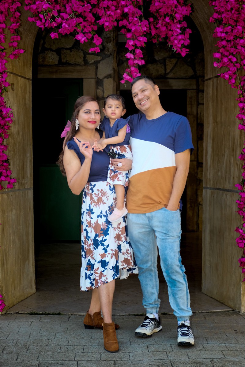 Family portrait in McKinney, Texas