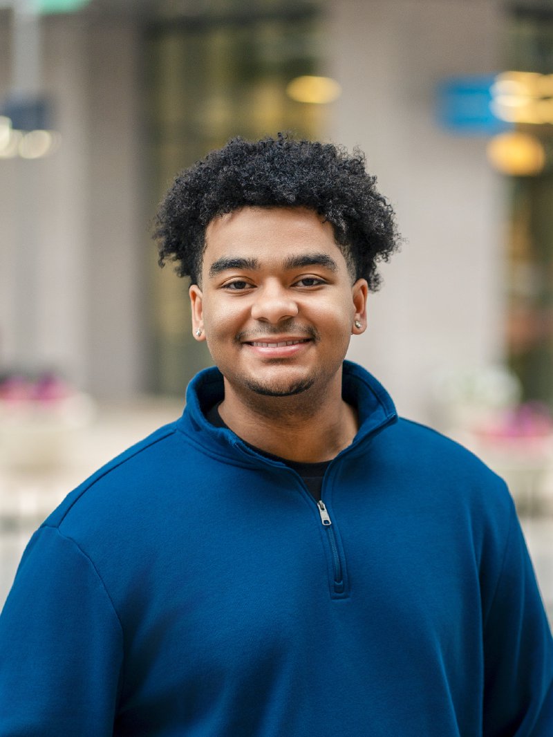 Senior portrait of Jadan at Legacy West in Plano